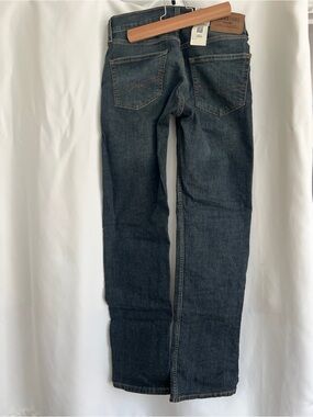Signature Levi Strauss Men's Straight Jeans in Dark Blue Denim 29 x 30